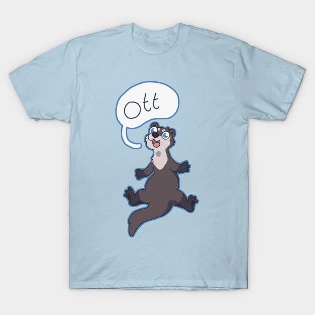 Ott Otter T-Shirt by goccart